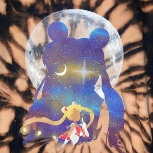 Sailor moon custom bleached tee